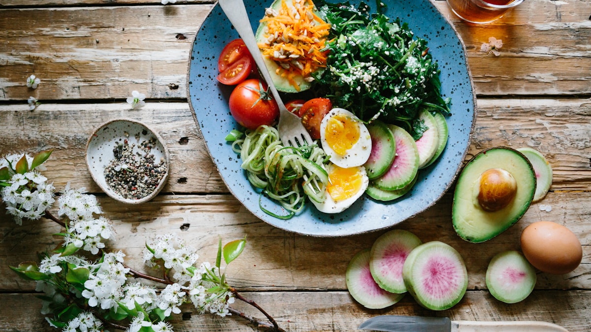 Balanced healthy meal